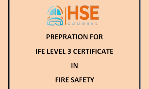 Preparation for IFE Level 3 Certificate in Fire Safety