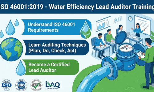 ISO 46001:2019 – Water efficiency Lead Auditor Training